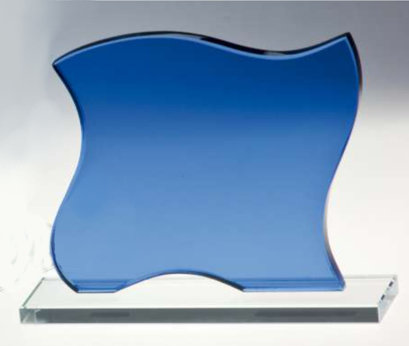 3er Serie Glasstnder blau